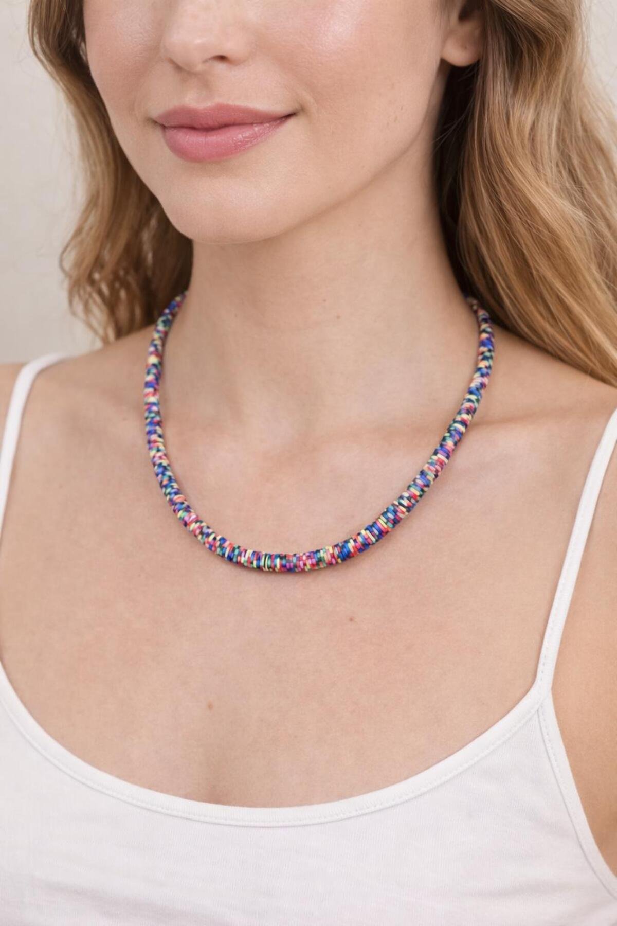 Dark Mixed Fimo Necklace