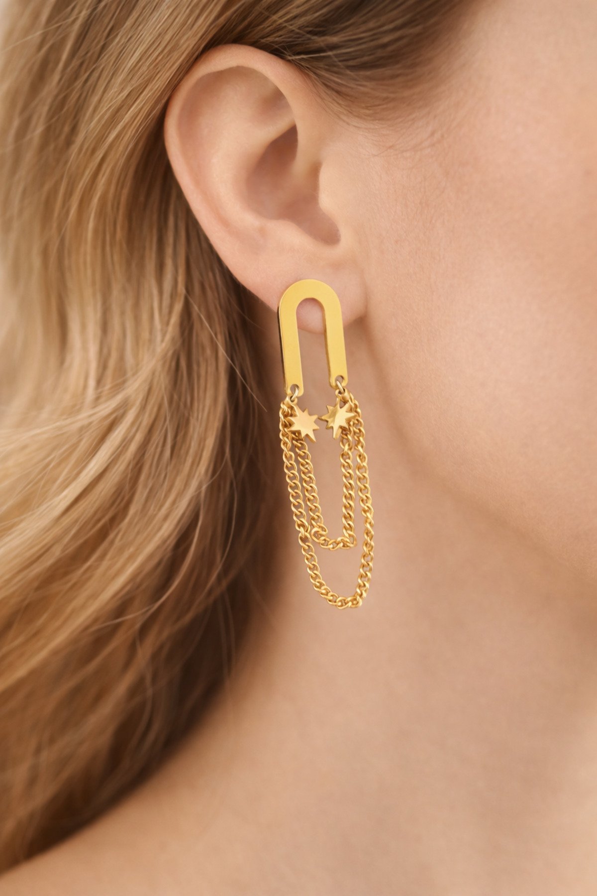 At Nalı Çelik Küpe