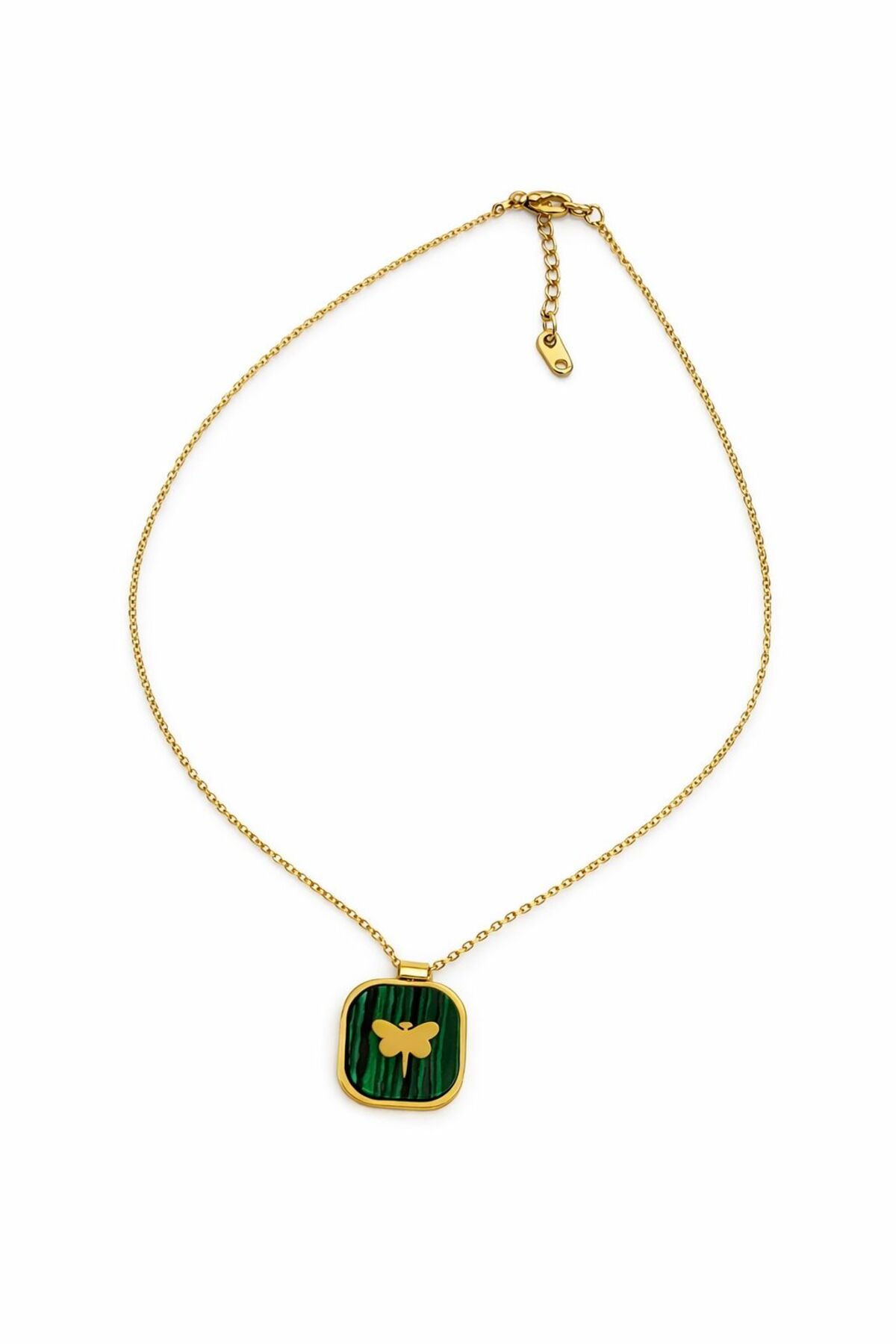 MALAHİT TAŞLI YUSUFÇUK KOLYE