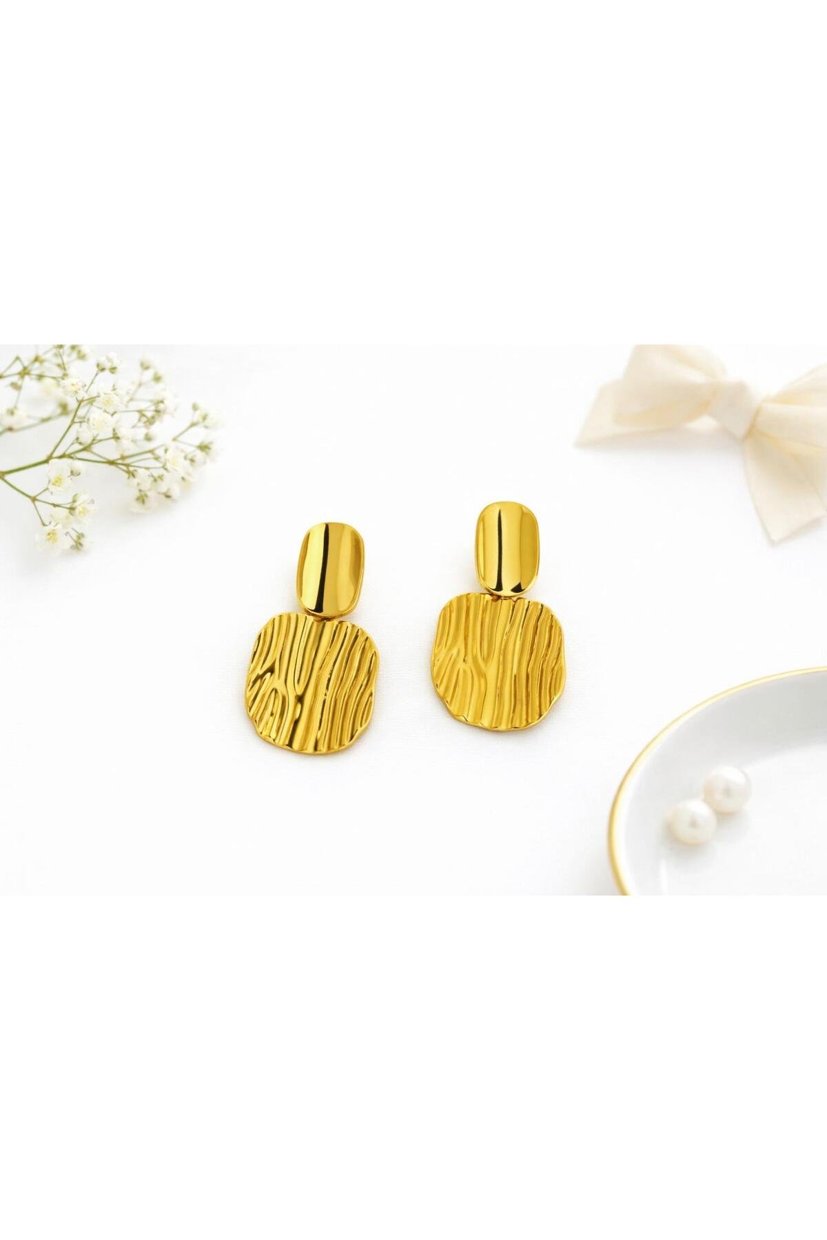 VİNTAGE ÇELİK KADIN KÜPE