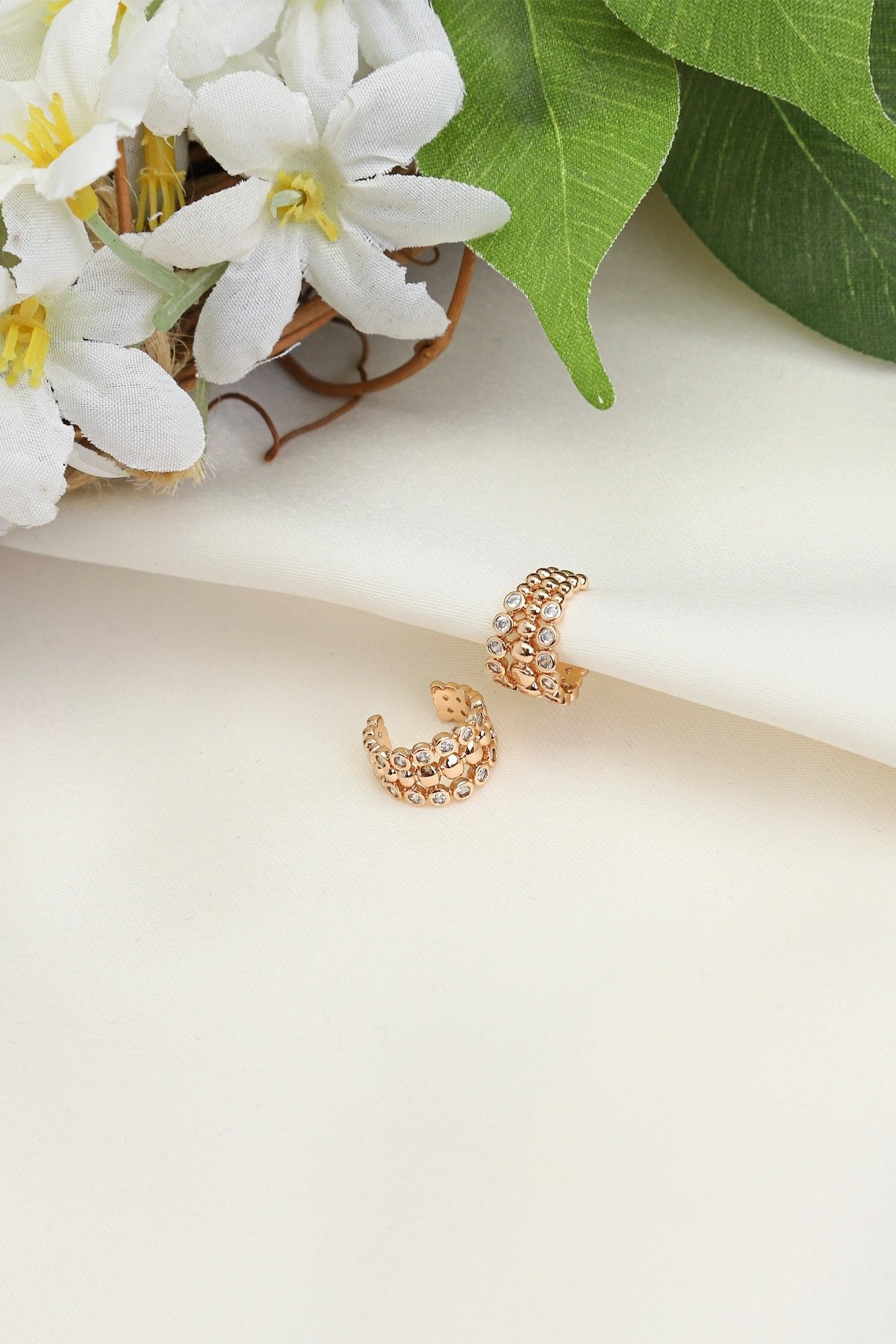 Xuping Elite Zirkon Taş Detaylı Kadın Küpe