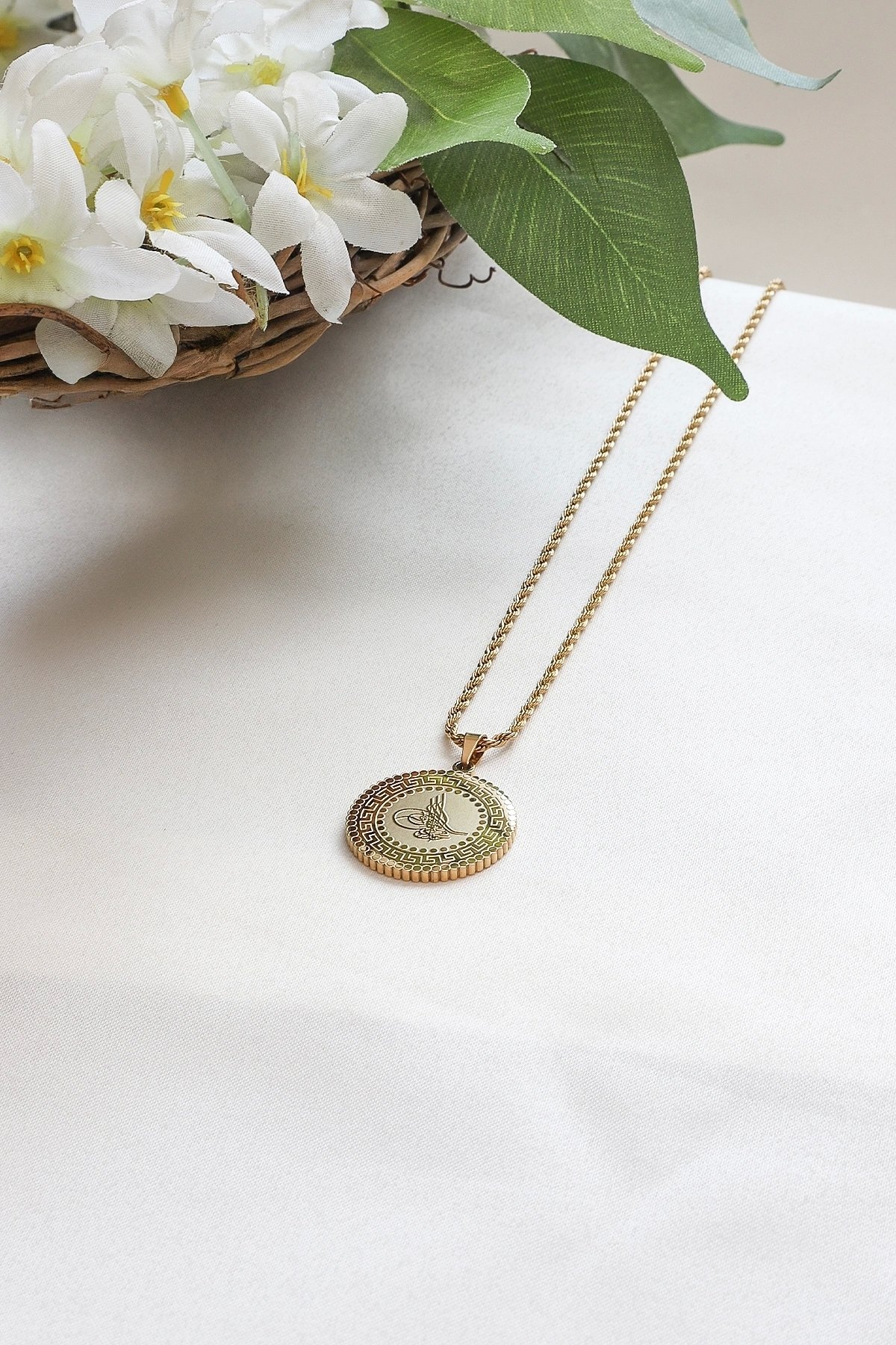 Tuğra Model Çelik Kolye