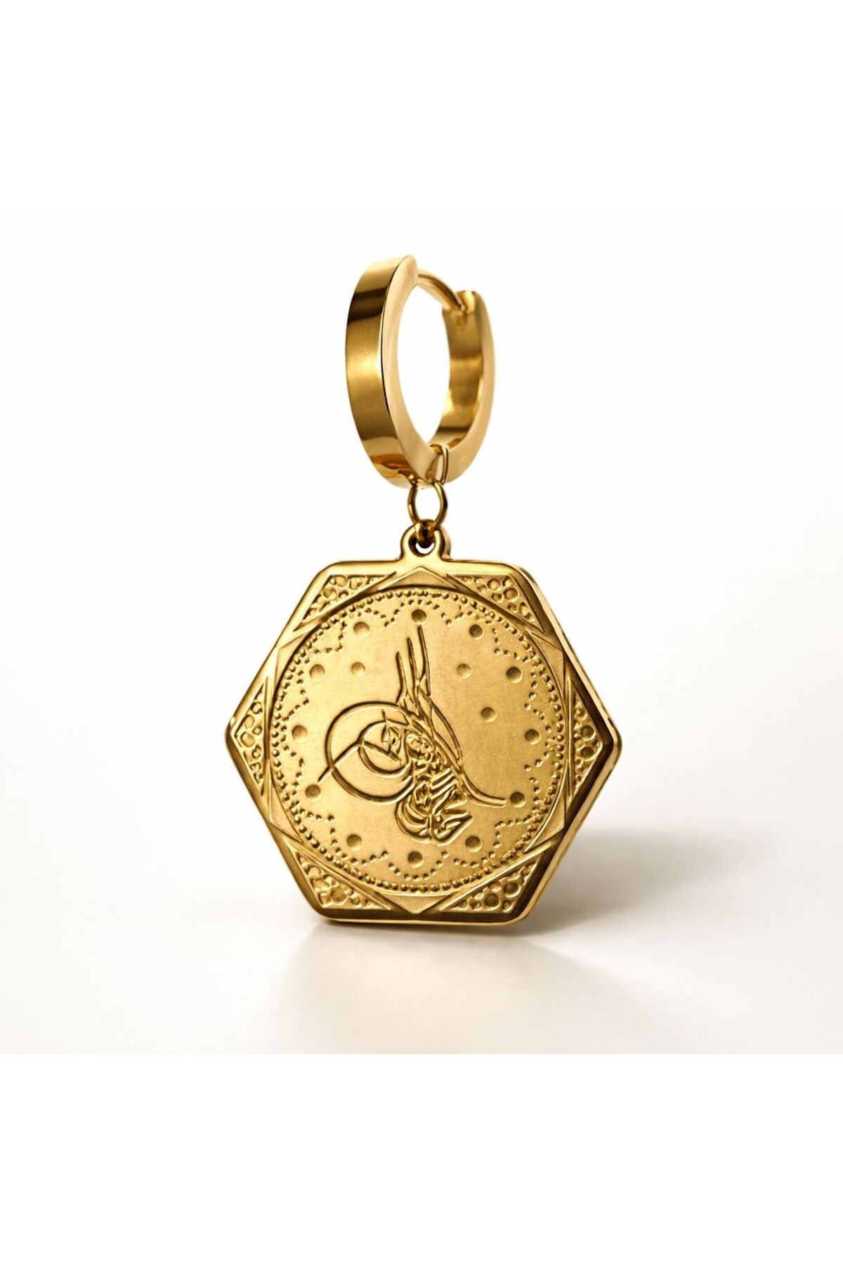 Ottoman Tugral Steel Earrings Women